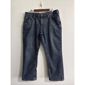 Ariat M5 Straight Leg Jeans Men's 40x30 Denim Blue Rebar Workwear